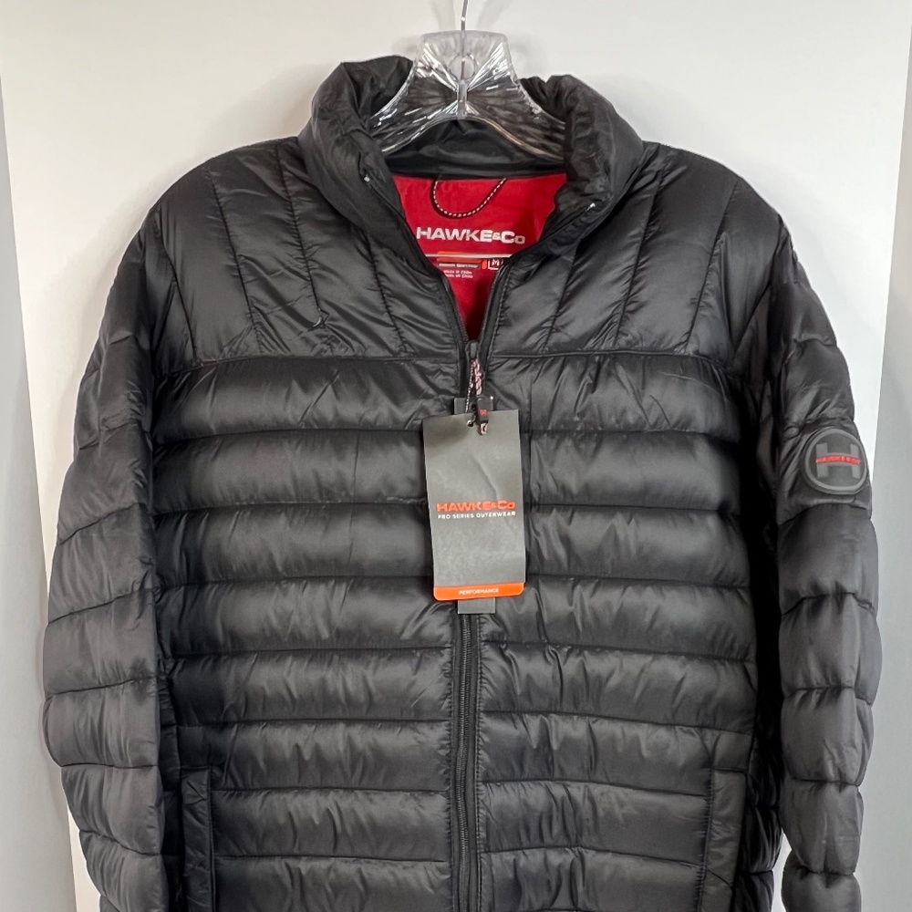 Hawke & Co Men's Performance Dynamic Sport Fiber Packable Down Jacket Si…